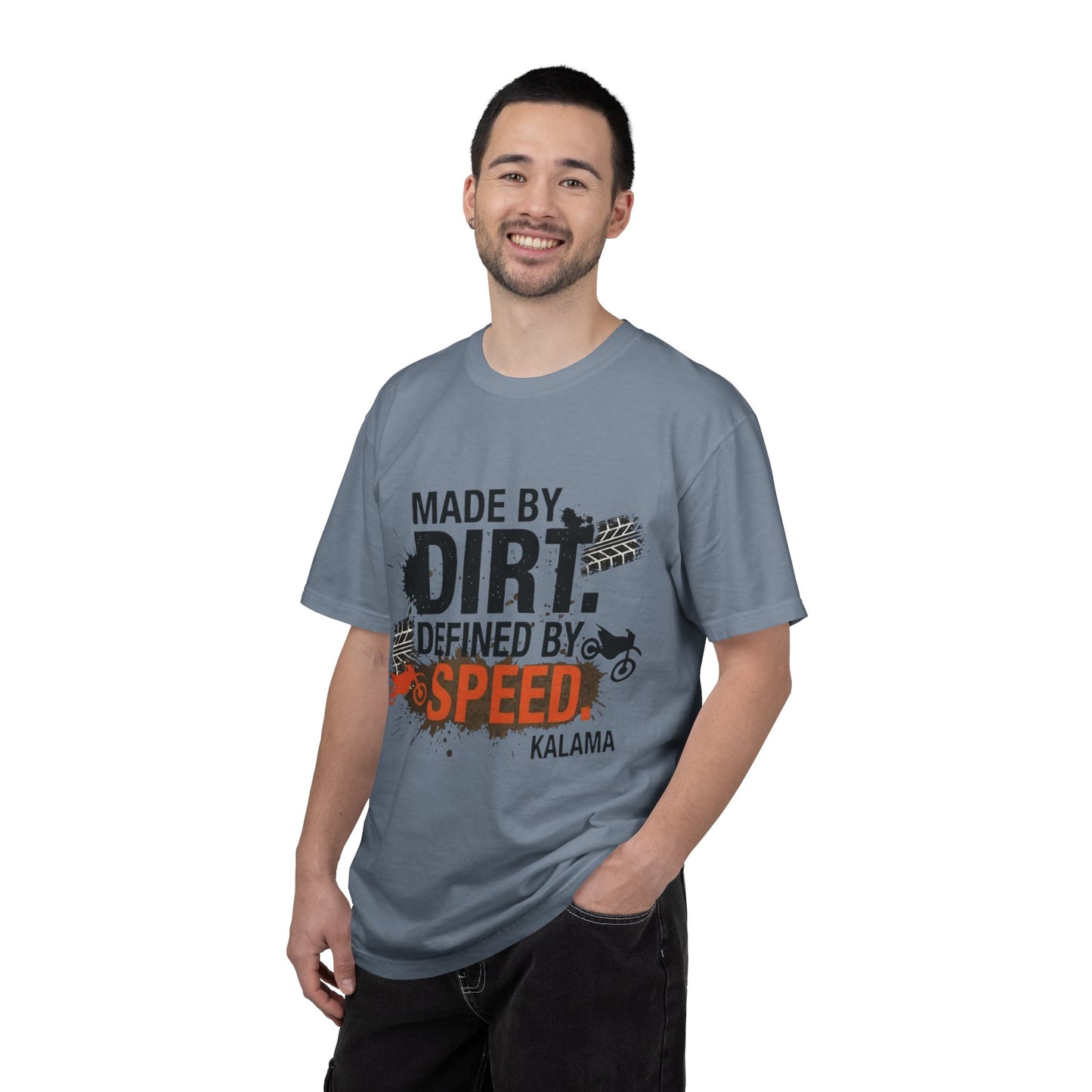 Motocross T-Shirt — "Made by Dirt, Defined by Speed" Off-Road Racing Tee