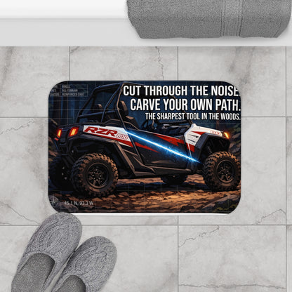 Off-Road RZR Bath Mat — Cut Through the Noise, Carve Your Own Path Adventure Rug