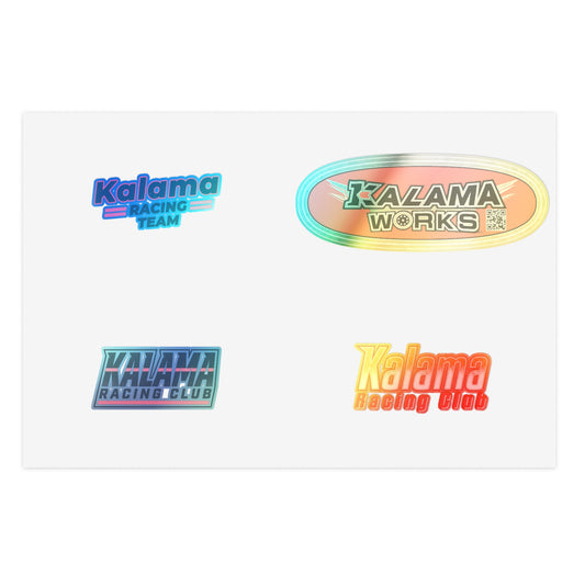 Kalama Racing Team Holographic Sticker Pack — 5-Sticker Sheet