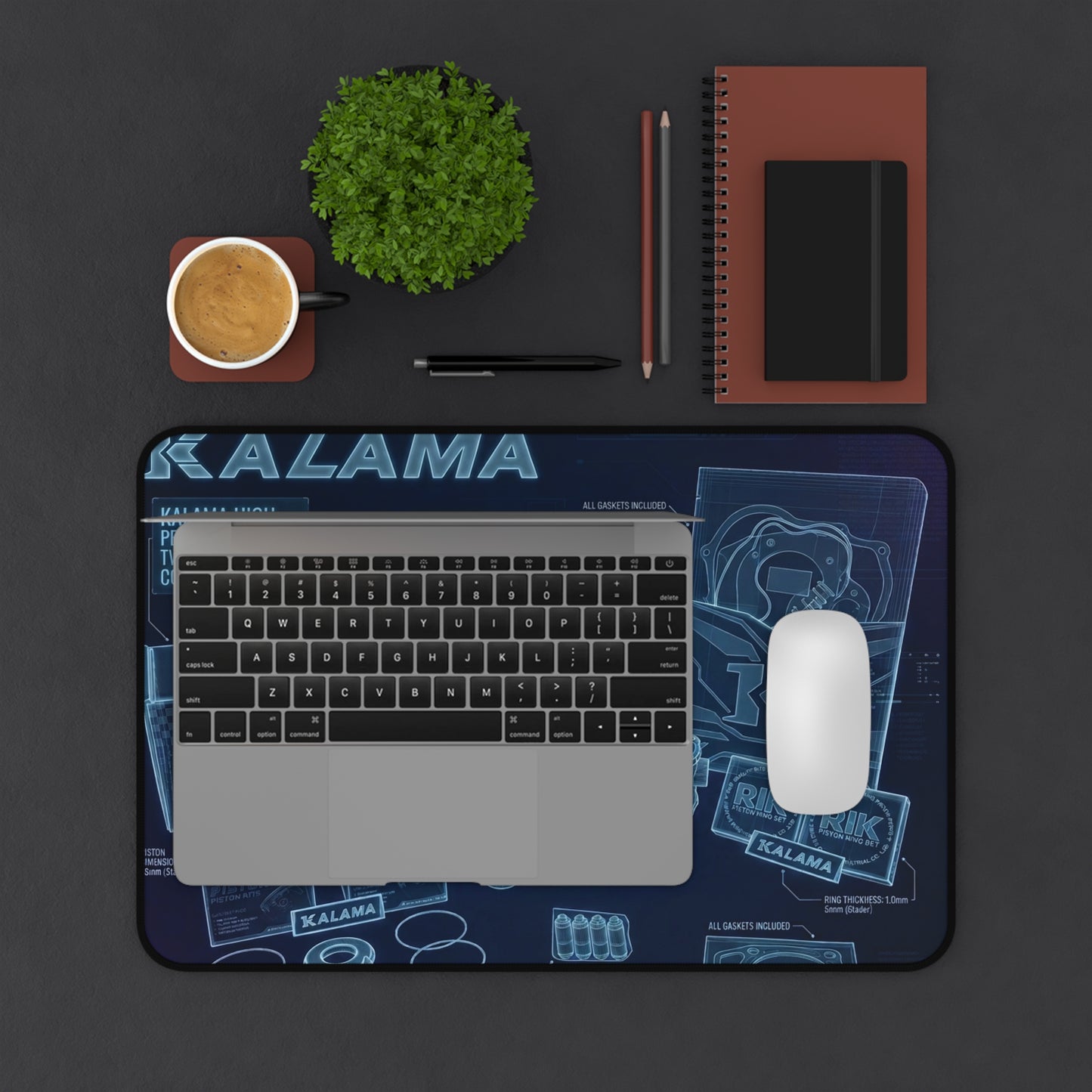 Desk Mat — Blue Blueprint Gaming Gear Desk Mat