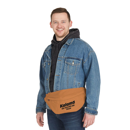 Kalama Racing Team Large Fanny Pack — Hands-Free Belt Bag for Travel & Events Golden Chestnut color