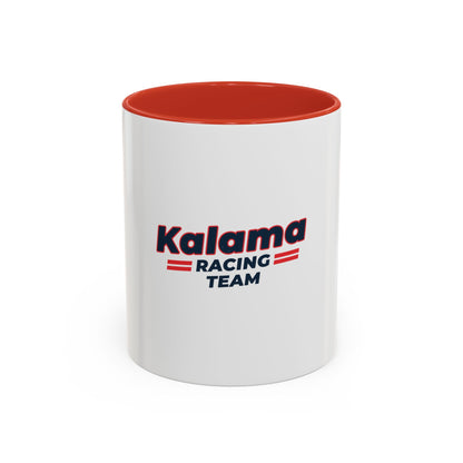 Kalama Racing Team Accent Coffee Mug – Retro Motorsport Design (11/15 oz)