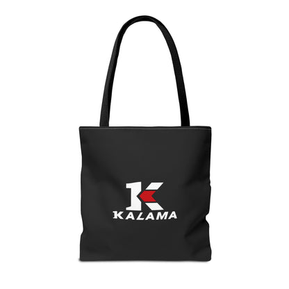 Kalama Logo Tote Bag — Black Branded Everyday Shopper