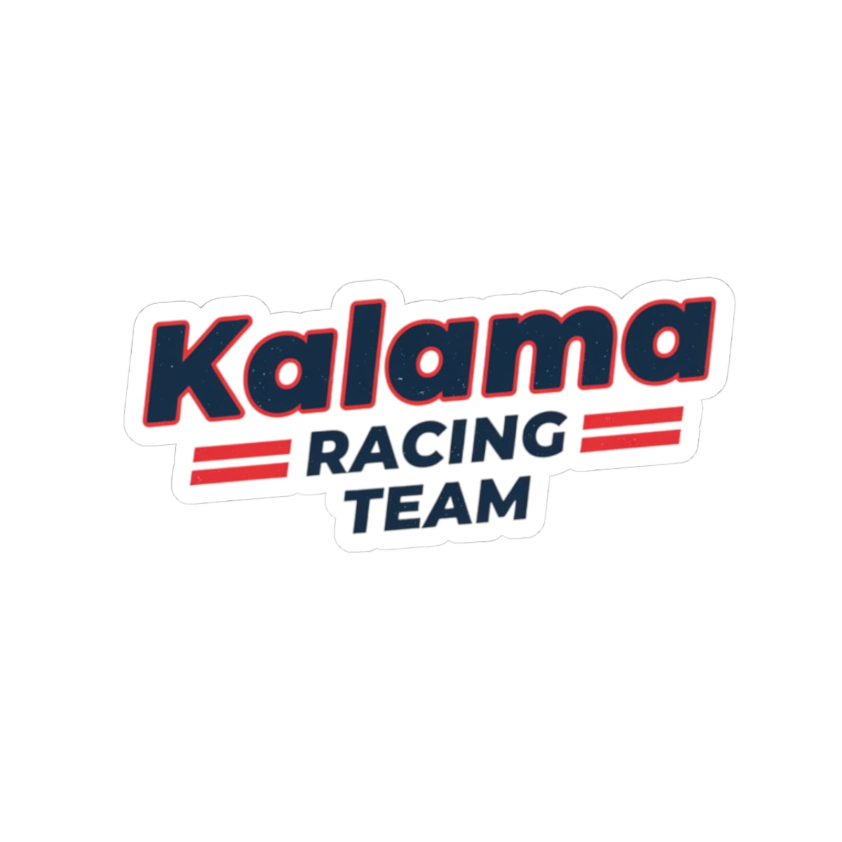 Kalama Racing Team Sticker — Retro Motorsport Kiss-Cut Decal