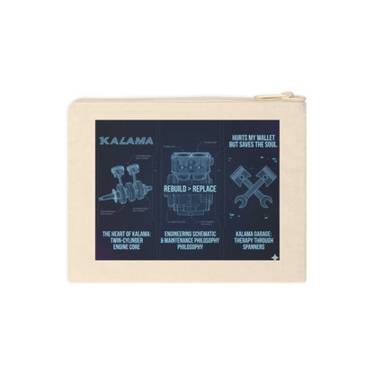 KALAMA Pro-Series Trail Document Bag — "Rebuild > Replace" Mechanic Blueprint Tool Pouch