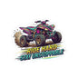Ride Hard Stay Unstoppable ATV Sticker — Kiss-Cut Off-Road Decal for Laptops, Helmets & Gear