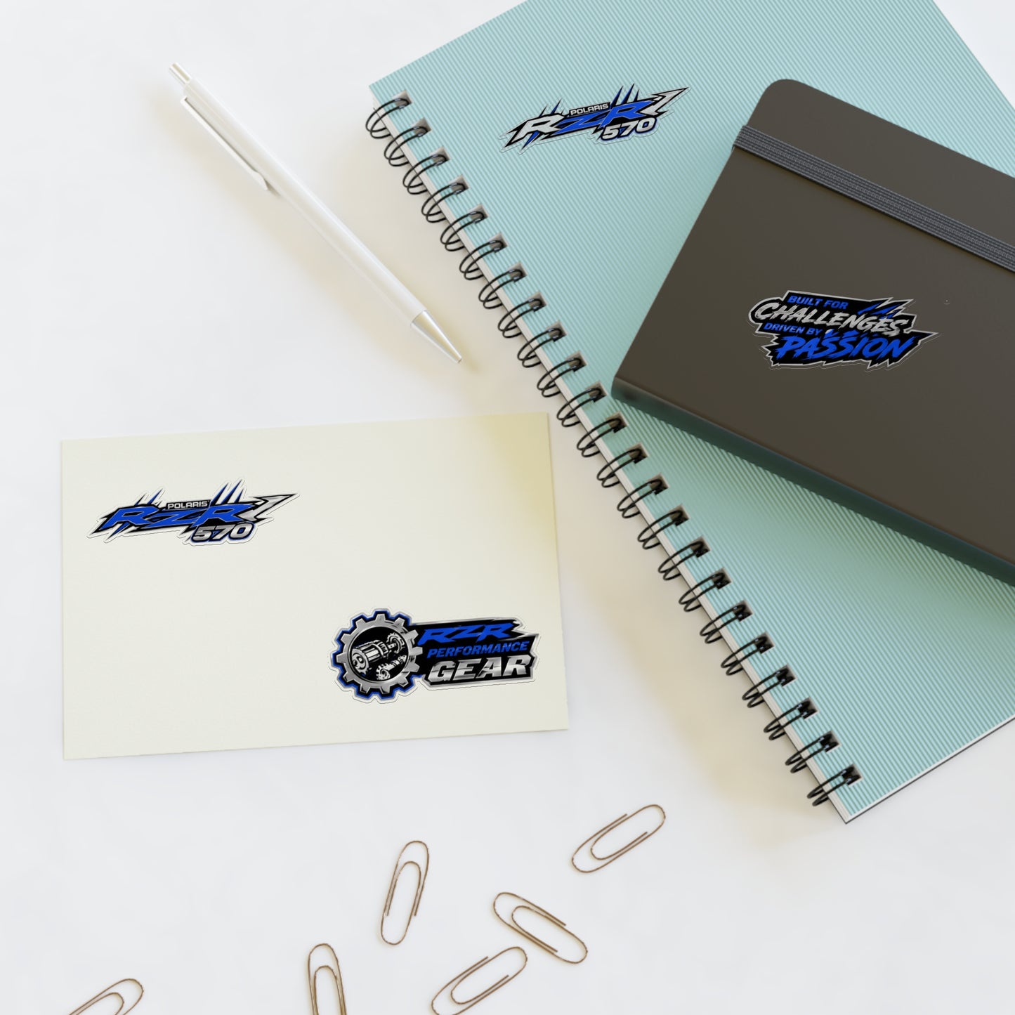 For RZR 570 Performance Gear Sticker Sheet — Off-Road ATV Decal Pack