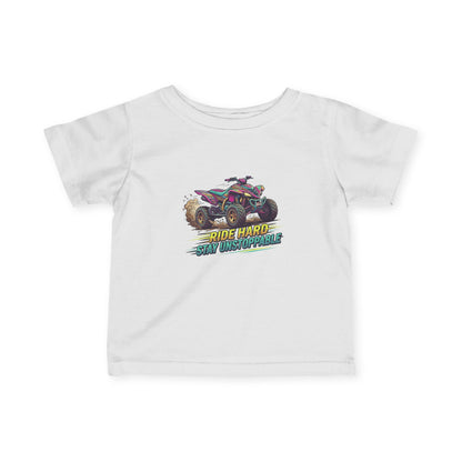 Infant Tee — "Unstoppable" ATV Racer Baby T‑Shirt