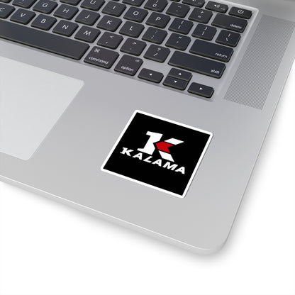 Kalama Logo Sticker — Square Kiss-Cut Laptop Decal