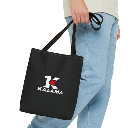 Kalama Logo Tote Bag — Black Branded Everyday Shopper