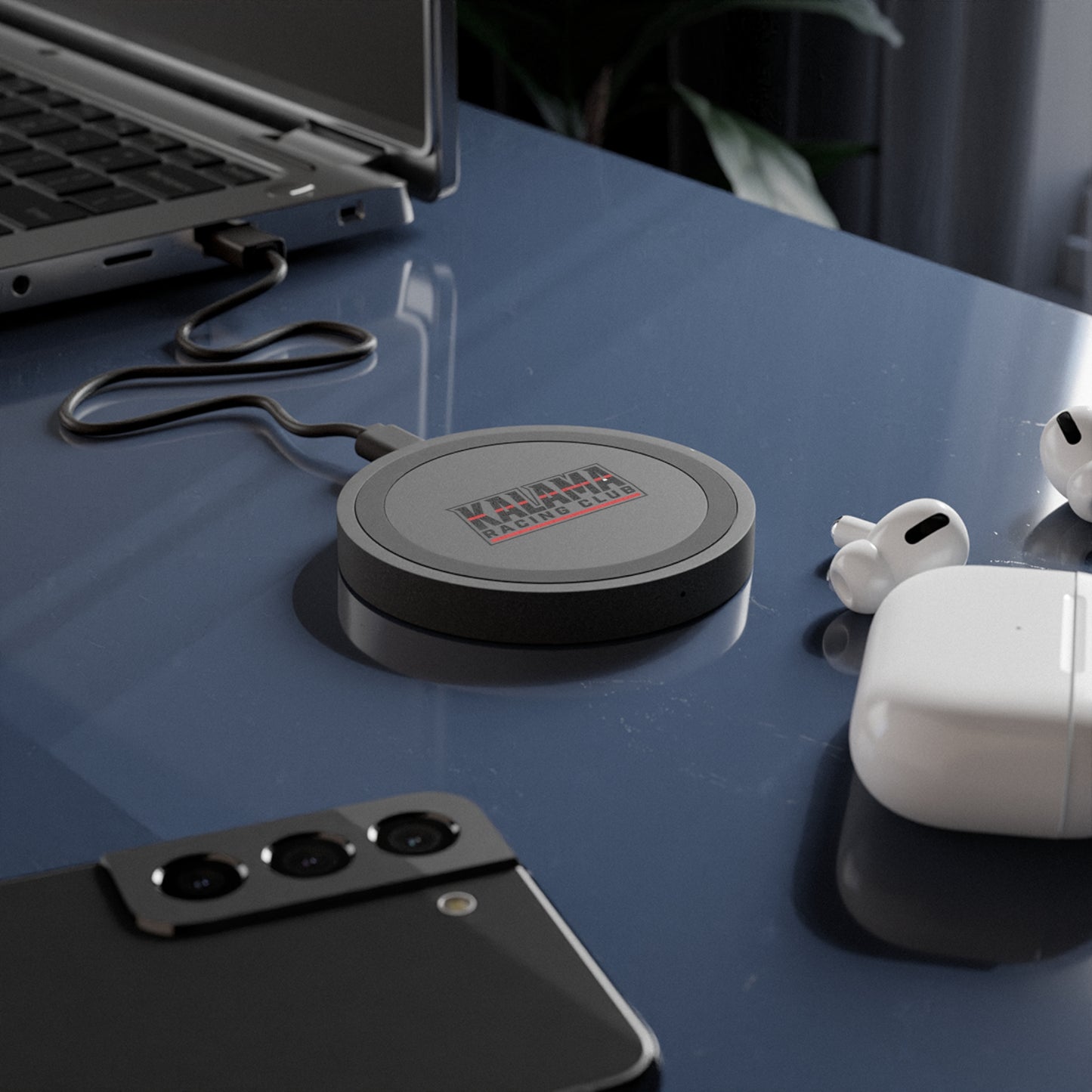 Wireless Charging Pad — Kalama Racing Club Logo