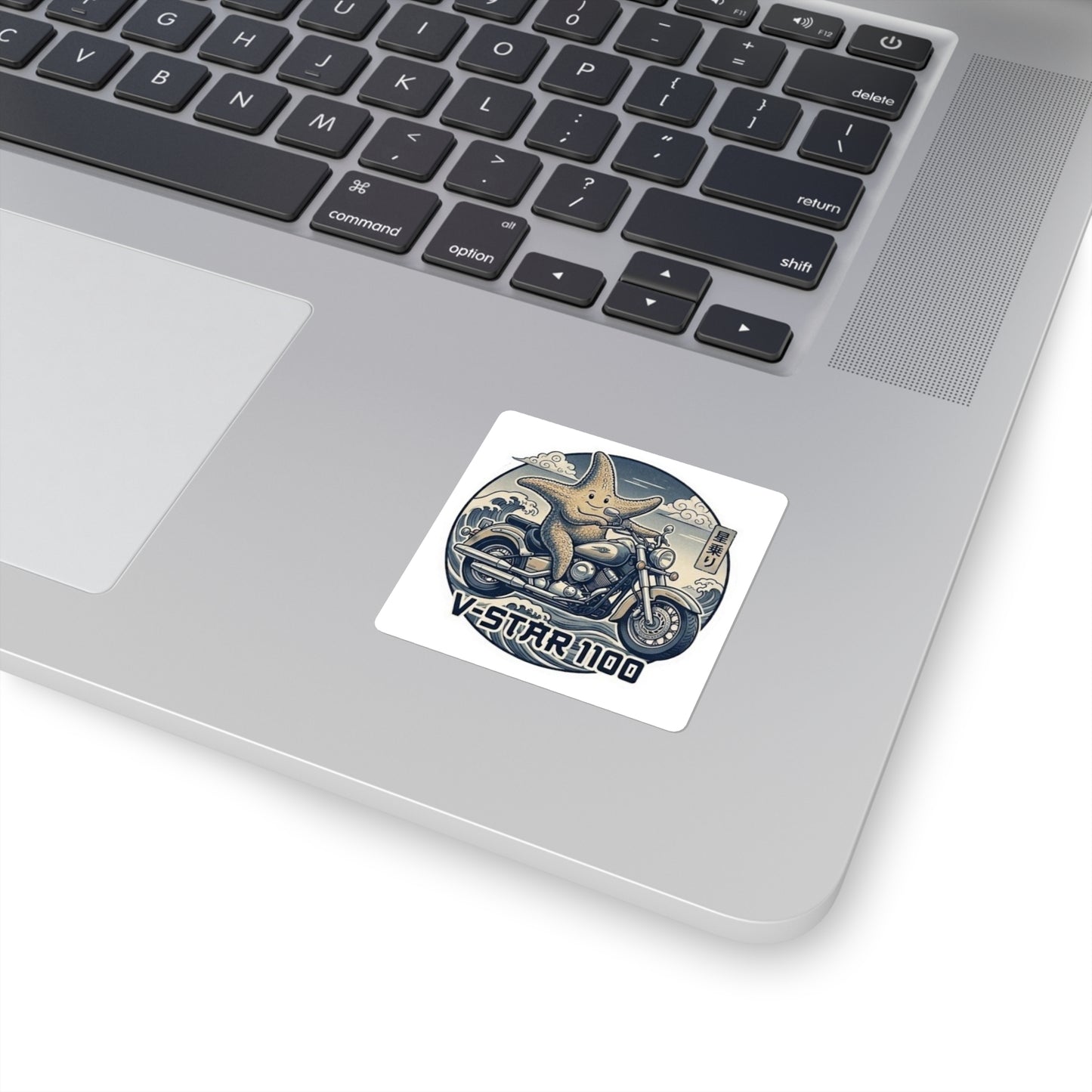 V-Star 1100 Starfish Motorcycle Sticker — Retro Biker Decal