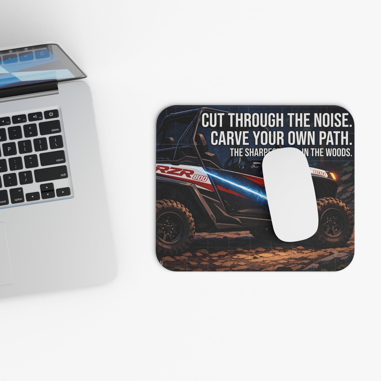 Off-Road UTV Mouse Pad — “Cut Through the Noise. Carve Your Own Path.” Inspirational Racing Desk Mat