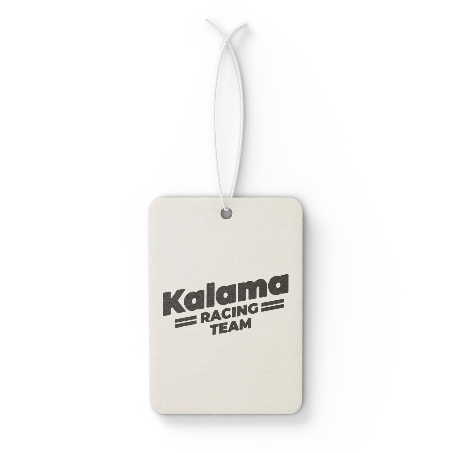 Kalama Racing Team Car Air Freshener — Retro Motorsport Scented Tag