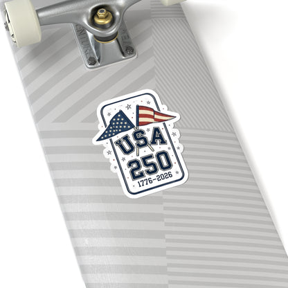 USA 250 1776-2026 Sticker | 4th of July Patriotic Jubilee Kiss-Cut
