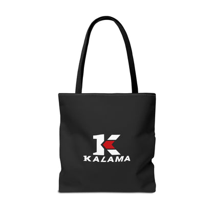 Kalama Logo Tote Bag — Black Branded Everyday Shopper
