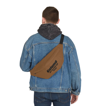 Kalama Racing Team Large Fanny Pack — Durable Waist Pack for Runners & Fans Toffee Brown Color