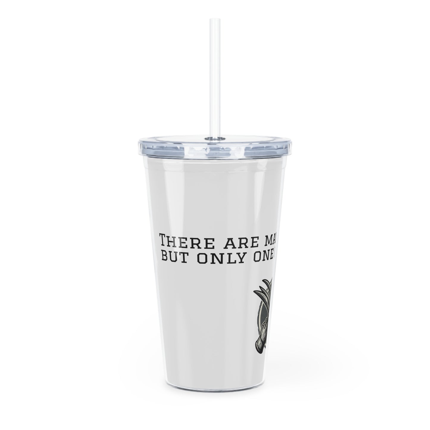 Wolverine Claw Tumbler with Straw — "There Are Many Wolves" Design