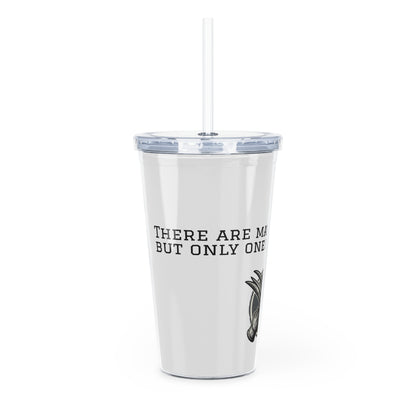 Wolverine Claw Tumbler with Straw — "There Are Many Wolves" Design