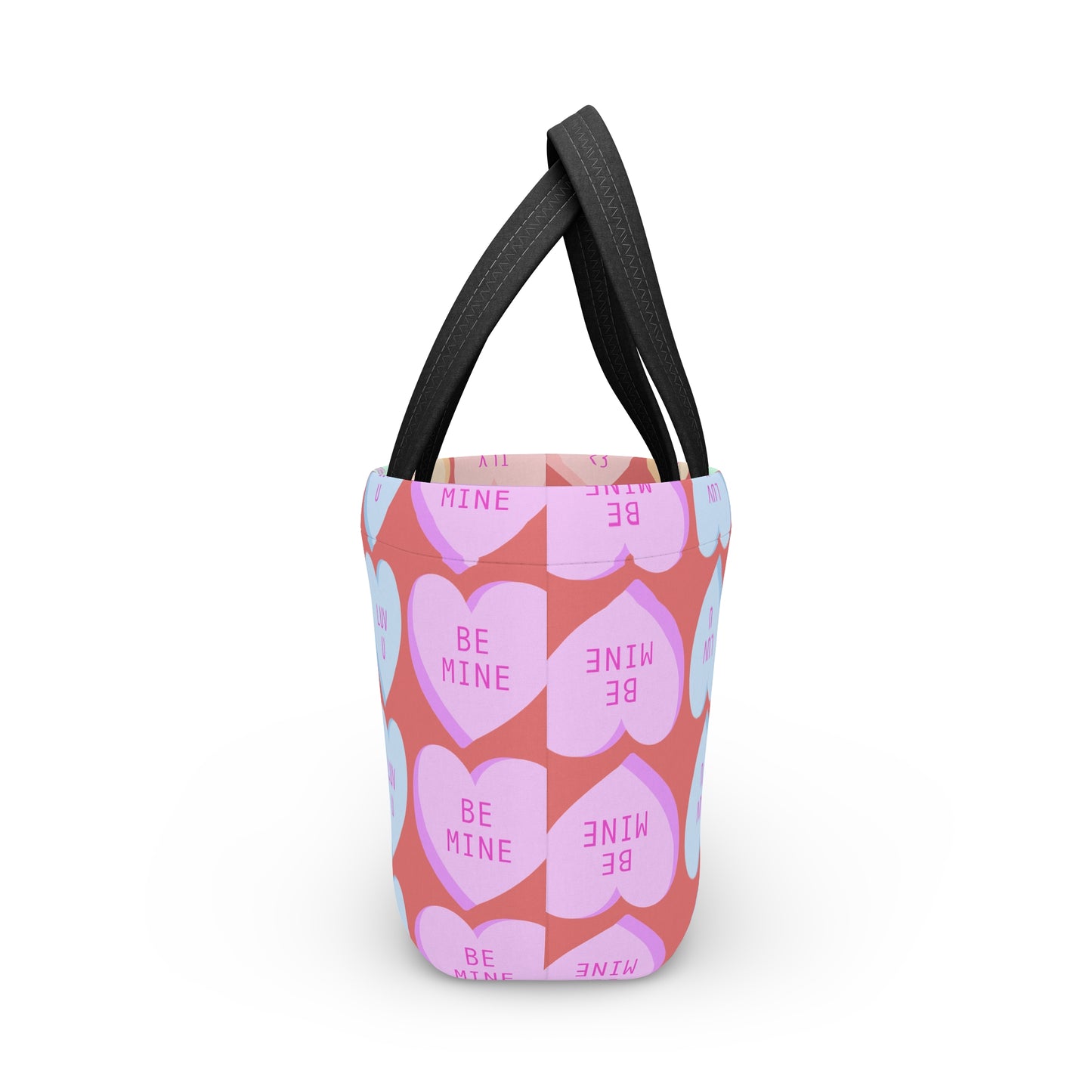 Valentine Candy Hearts Lunch Bag — Cute AF/XOXO Pattern