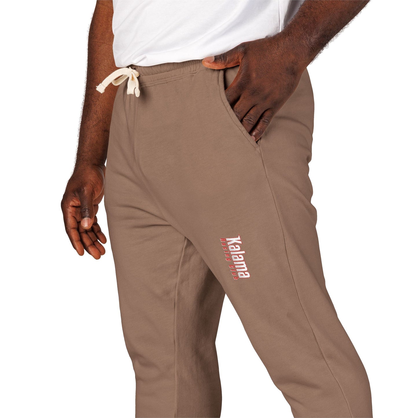 Kalama Racing Club Heather Olive 'Weekend Mode' Sweatpants — Garment-Dyed Fleece Joggers