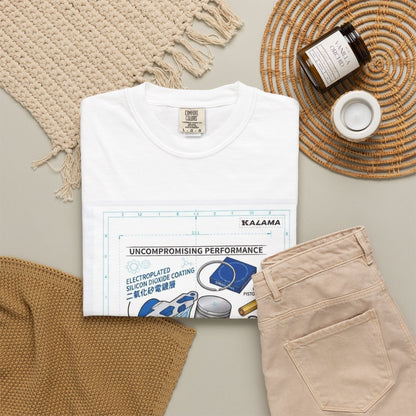 T-Shirt — Technical Diagram Graphic Tee (Japanese Label)