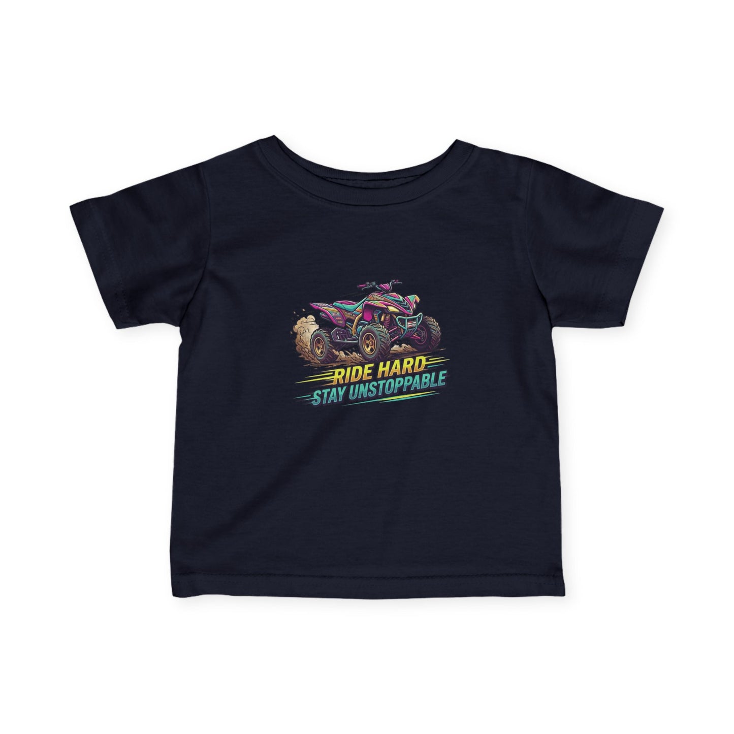 Infant Tee — "Unstoppable" ATV Racer Baby T‑Shirt
