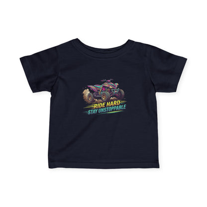 Infant Tee — "Unstoppable" ATV Racer Baby T‑Shirt