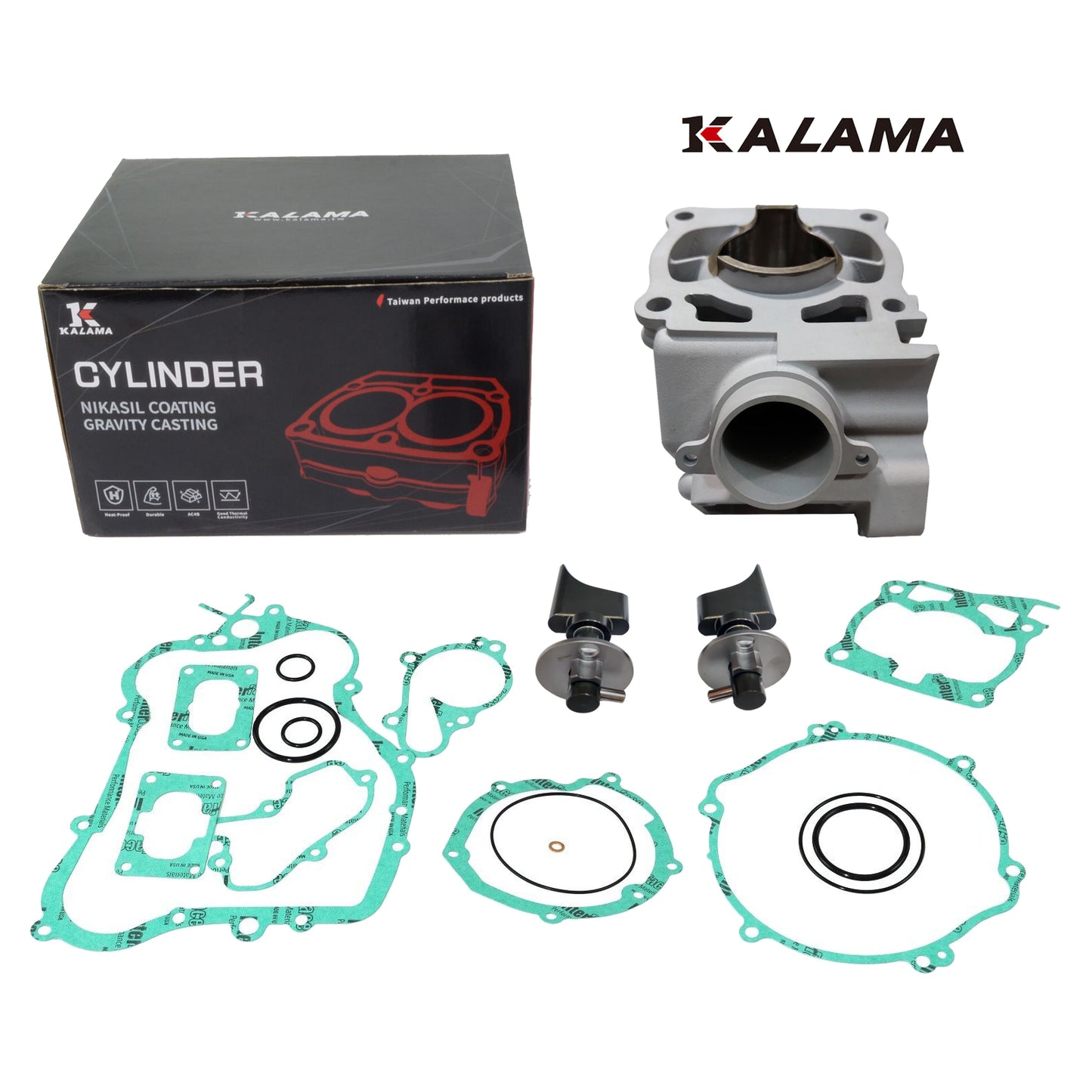 Fits Yamaha YZ125 Cylinder, Power Valve, Compete Engine Gasket 01~04