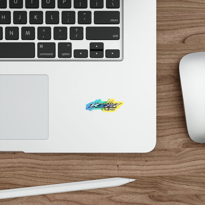 Holographic For RZR 570 Die-Cut Sticker — Iridescent ATV Logo Decal
