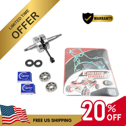 Limited Time Sales Fit KAWASAKI ENGINE REBUILD KIT KX 60 CRANKSHAFT MAIN BEARING GASKETS 86-03 KX60