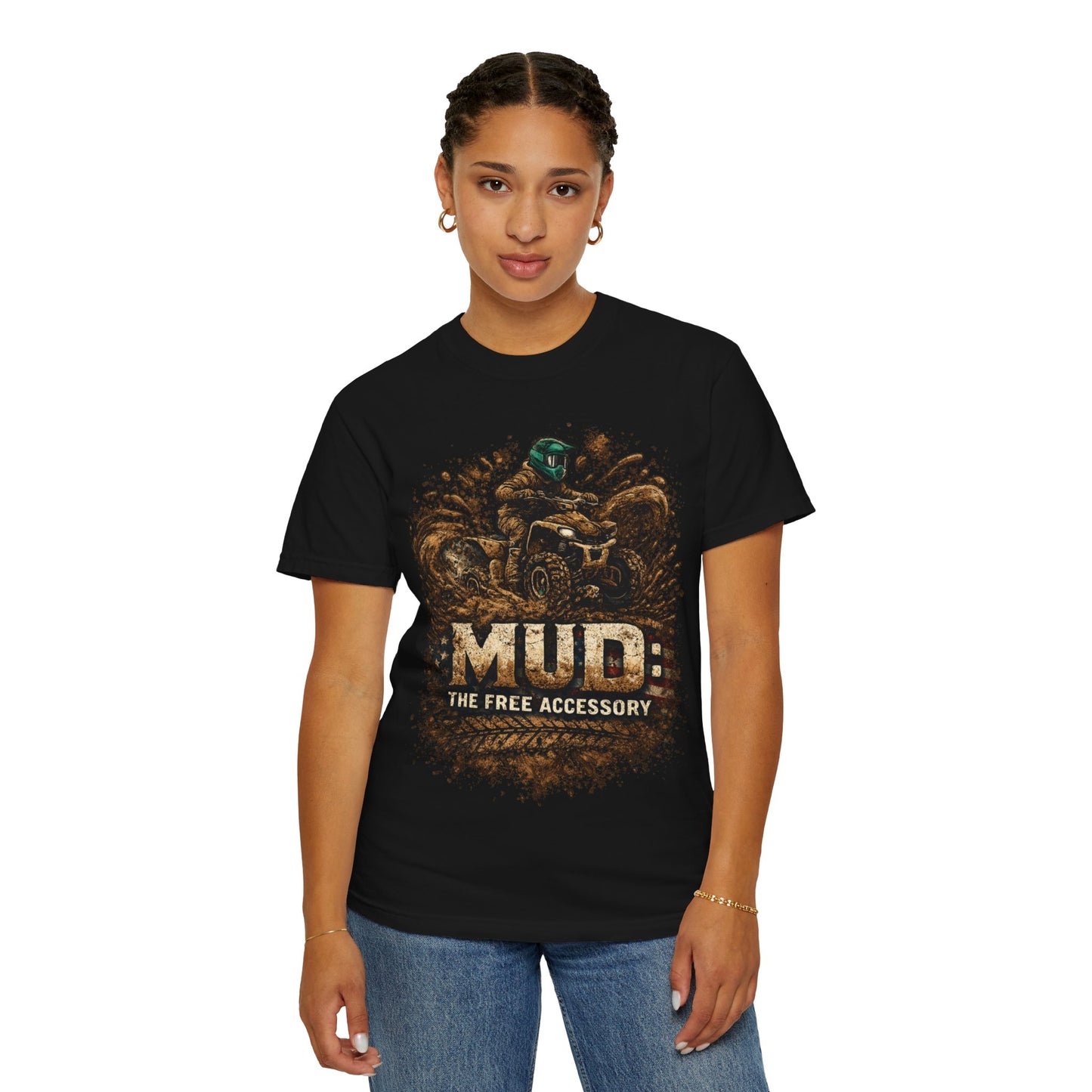 Mud: The Free Accessory ATV T-Shirt — Off-Road Rider Tee