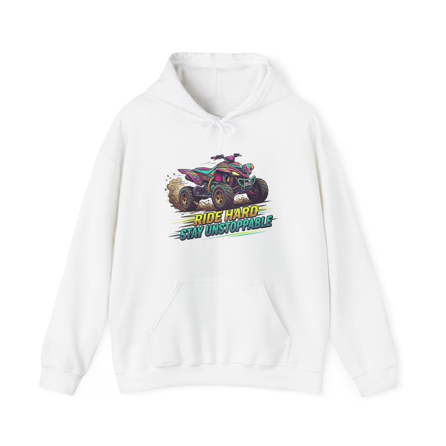 ATV Hoodie - "Ride Harder, Stay Unstoppable" Graphic Sweatshirt for Riders