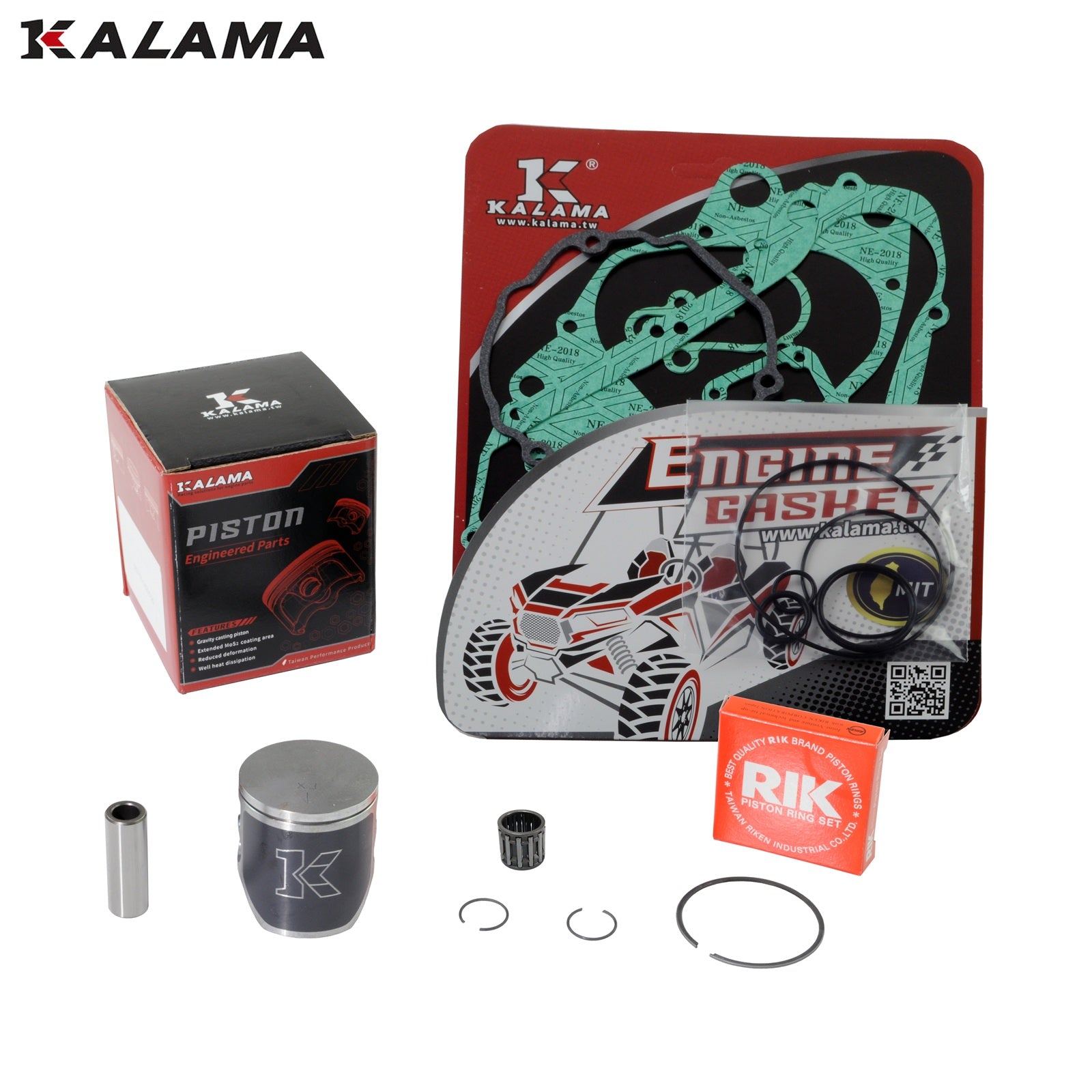 Kalama Piston & Gasket Kit – For Yamaha YZ85 (2002-2018) – 47.45mm 2-Stroke Engine Rebuild