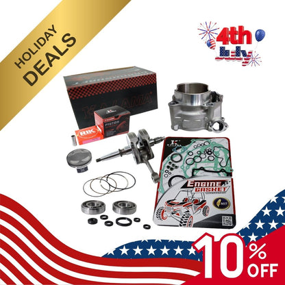 For Yamaha YFZ450 Engine Rebuild Crankshaft Crank Bearing Cylinder Piston 06~13