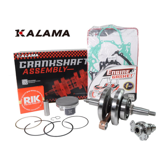Engine Rebuild Kit for Yamaha Raptor 700 06-14 / Raptor 700R 09-14 Crankshaft, Racing Camshaft , Piston Kit, Engine Gasket Set