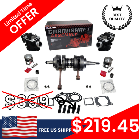 Engine Rebuild Kit for Yamaha Banshee 350 YFZ350 1987~2006 Crankshaft, Cylinder, Pisotn, Gasket Kit