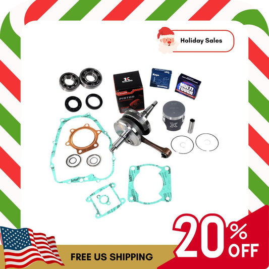 Limited Time Sale Engine Rebuild Kit for Yamaha Blaster 200 1988~2006, Crankshaft, Main Bearings, Oil Seals, Piston Kit, Engine Gasket Set