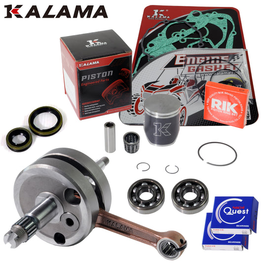 For Suzuki RM85 02~24 Engine Rebuild Kit Crankshaft Crank Main Bearing Piston