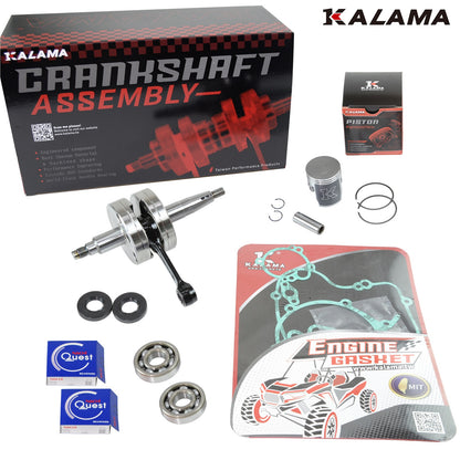 For KAWASAKI ENGINE REBUILD KIT KX 60 CRANKSHAFT PISTON GASKETS 1986-2003 KX60