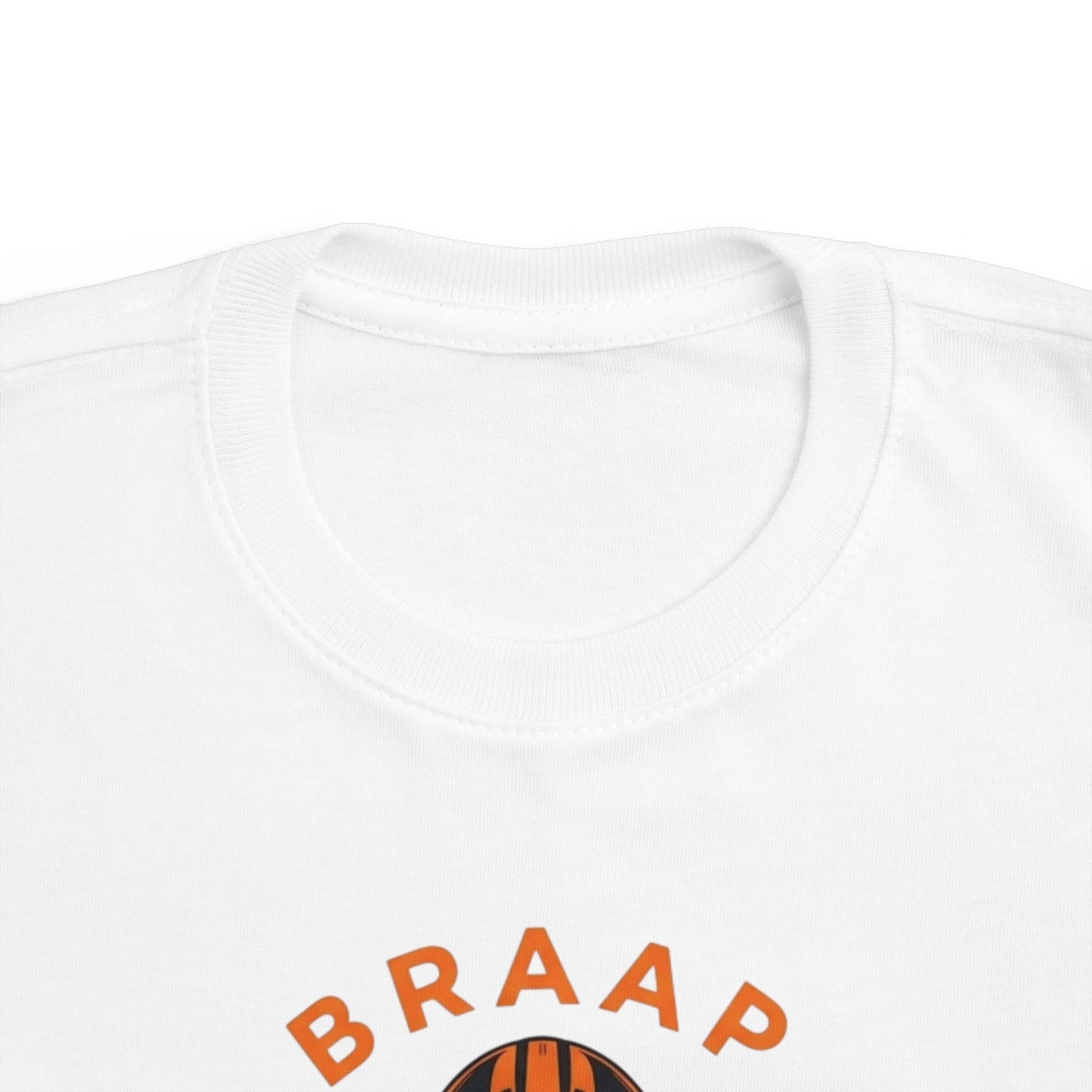 Toddler Tee - 'BRAAP' Dirt Bike Helmet Motorcycle Graphic Shirt