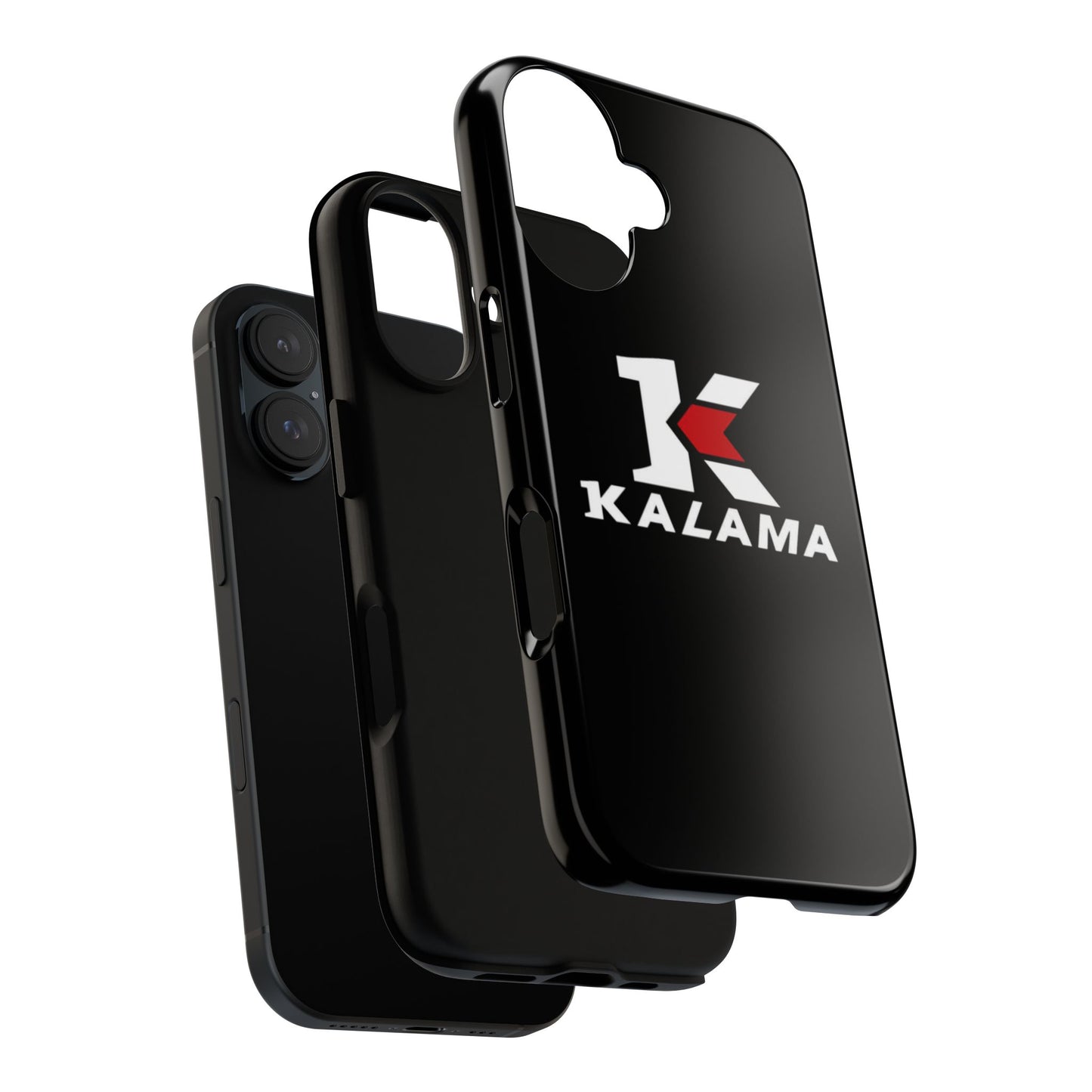 Kalama Logo Tough Phone Case — Glossy Black Protective Case