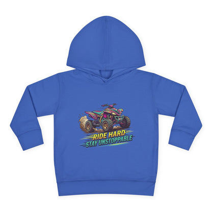 Toddler Hoodie — "Ride Hard, Stay Unstoppable" ATV Pullover