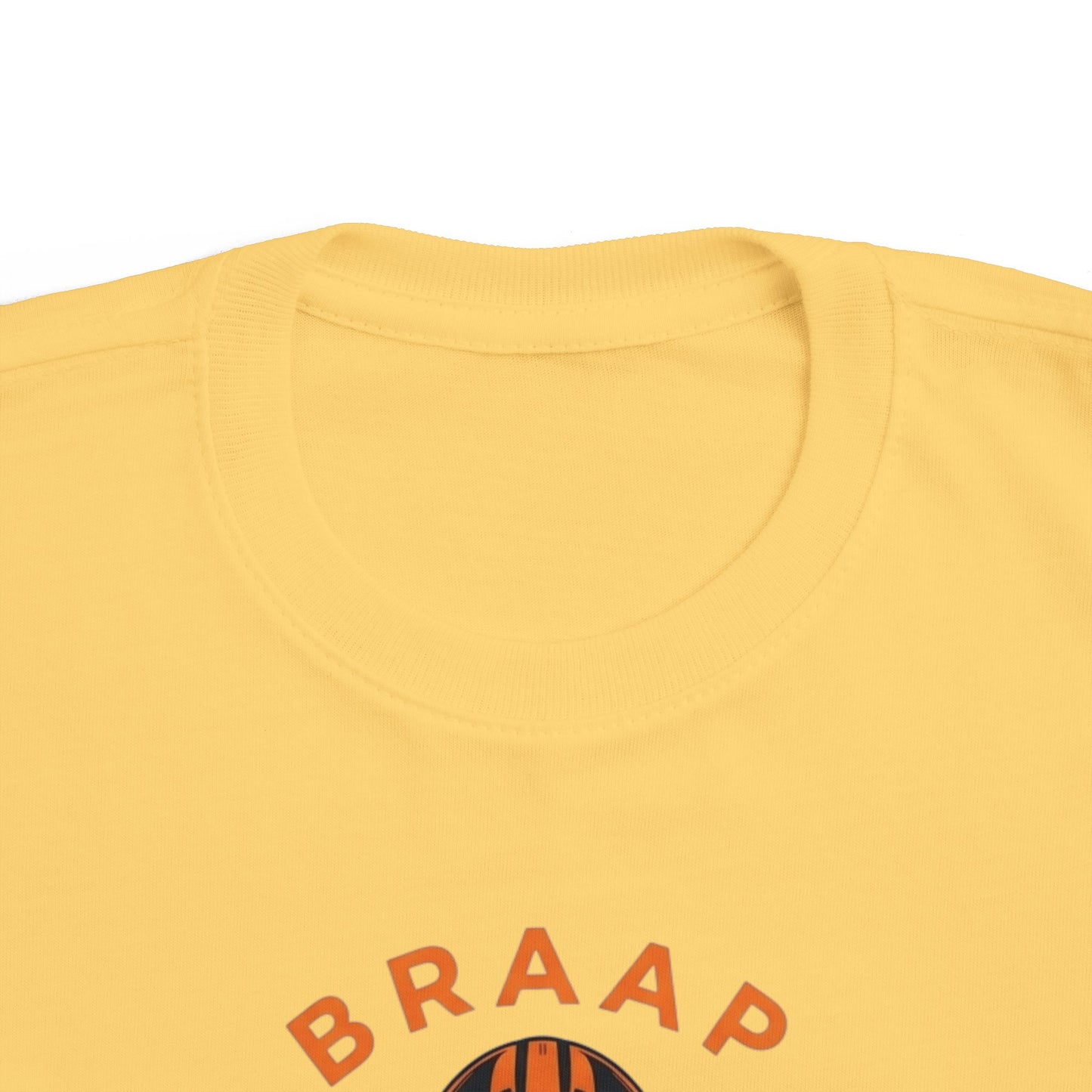 Toddler Tee - 'BRAAP' Dirt Bike Helmet Motorcycle Graphic Shirt