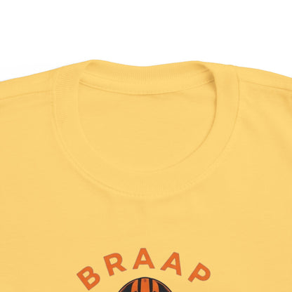 Toddler Tee - 'BRAAP' Dirt Bike Helmet Motorcycle Graphic Shirt