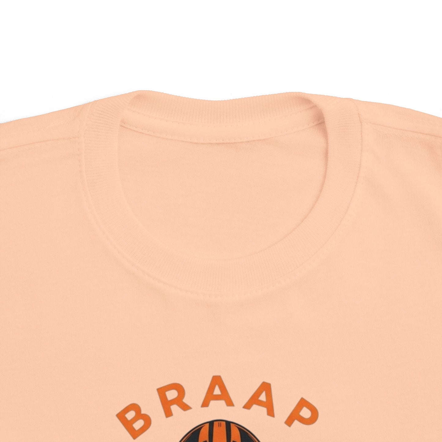 Toddler Tee - 'BRAAP' Dirt Bike Helmet Motorcycle Graphic Shirt