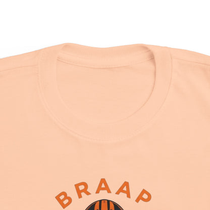 Toddler Tee - 'BRAAP' Dirt Bike Helmet Motorcycle Graphic Shirt