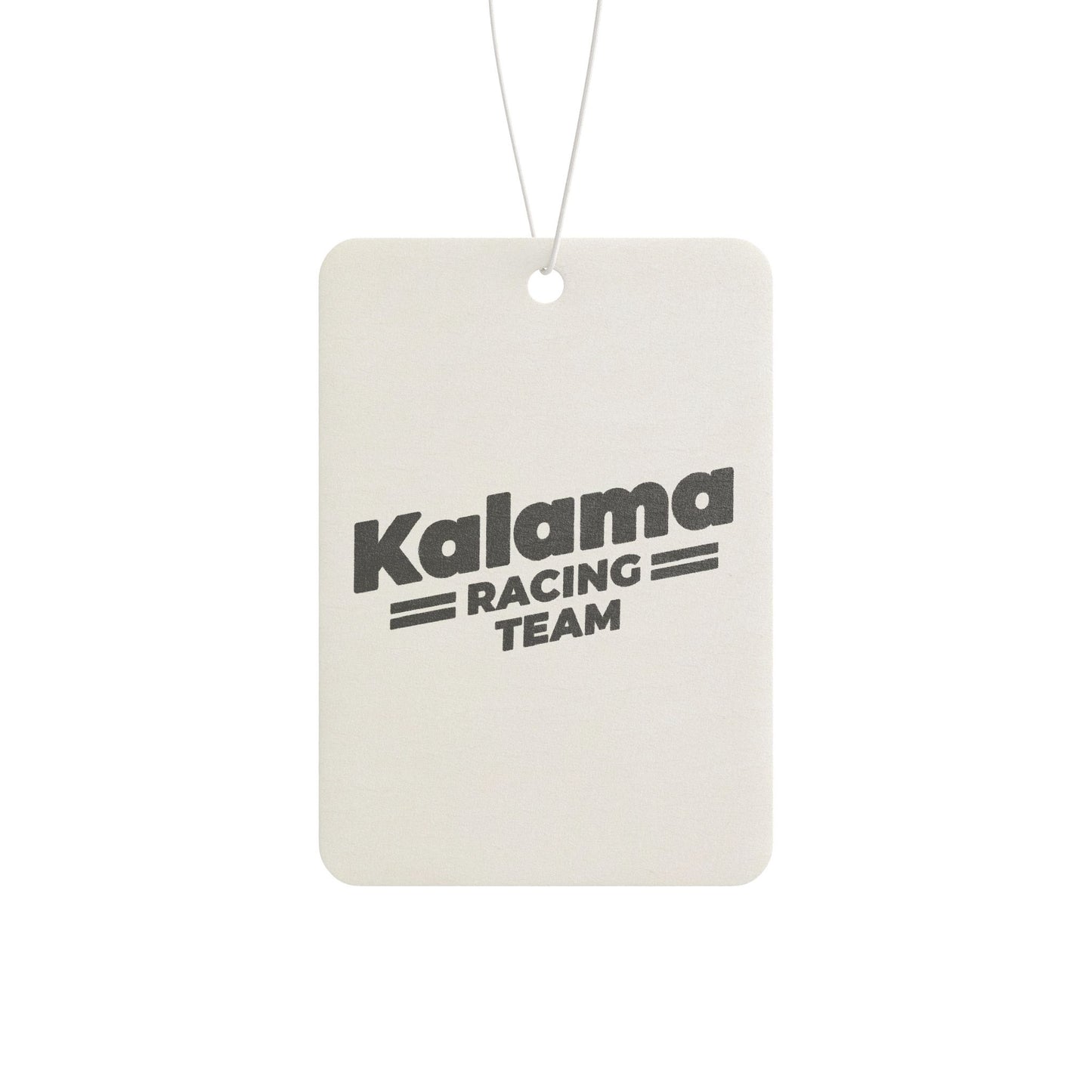 Kalama Racing Team Car Air Freshener — Retro Motorsport Scented Tag