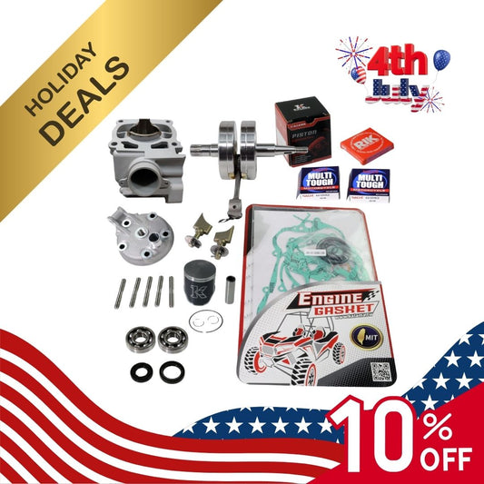 KALAMA Engine Rebuild Kit for YZ125 Crankshaft Cylinder Head Piston Gasket 98-00