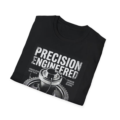 Precision Engineered T-Shirt — 'Precision Engineered: Zero Interference' Mechanical Gear Tee